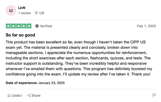 Trustpilot Review #1